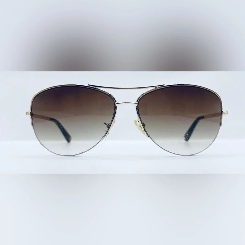 Banana Republic Hollie Bronze Pilot Half-Rim Sunglasses Frames Only